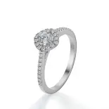 Pierścionek z diamentami halo białe złoto SBPZ_081